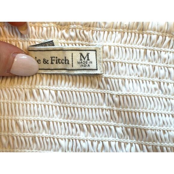 Abercrombie and Fitch Pink and White Flowy V-neck Mini Dress Size Medium - Picture 7 of 7